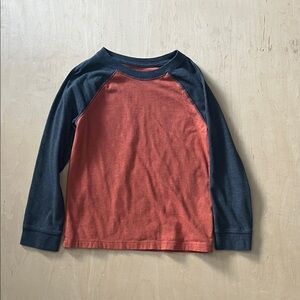 Cat & Jack Red and Black Long Sleeve Tee